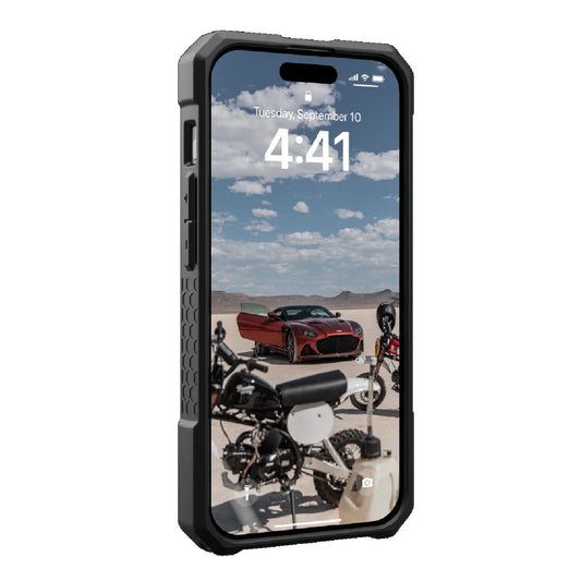 UAG Monarch Pro MagSafe Apple iPhone 15 Pro (6.1') Rugged Case - Carbon Fiber (114221114242), 25ft. Drop Protection(7.6M), 10 Years Warranty