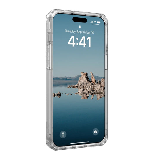 UAG Plyo MagSafe Apple iPhone 15 Pro Max (6.7') Rugged Case - Ice/Silver(114305114333),16ft. Drop Protection (4.8M), 10 Years Warranty