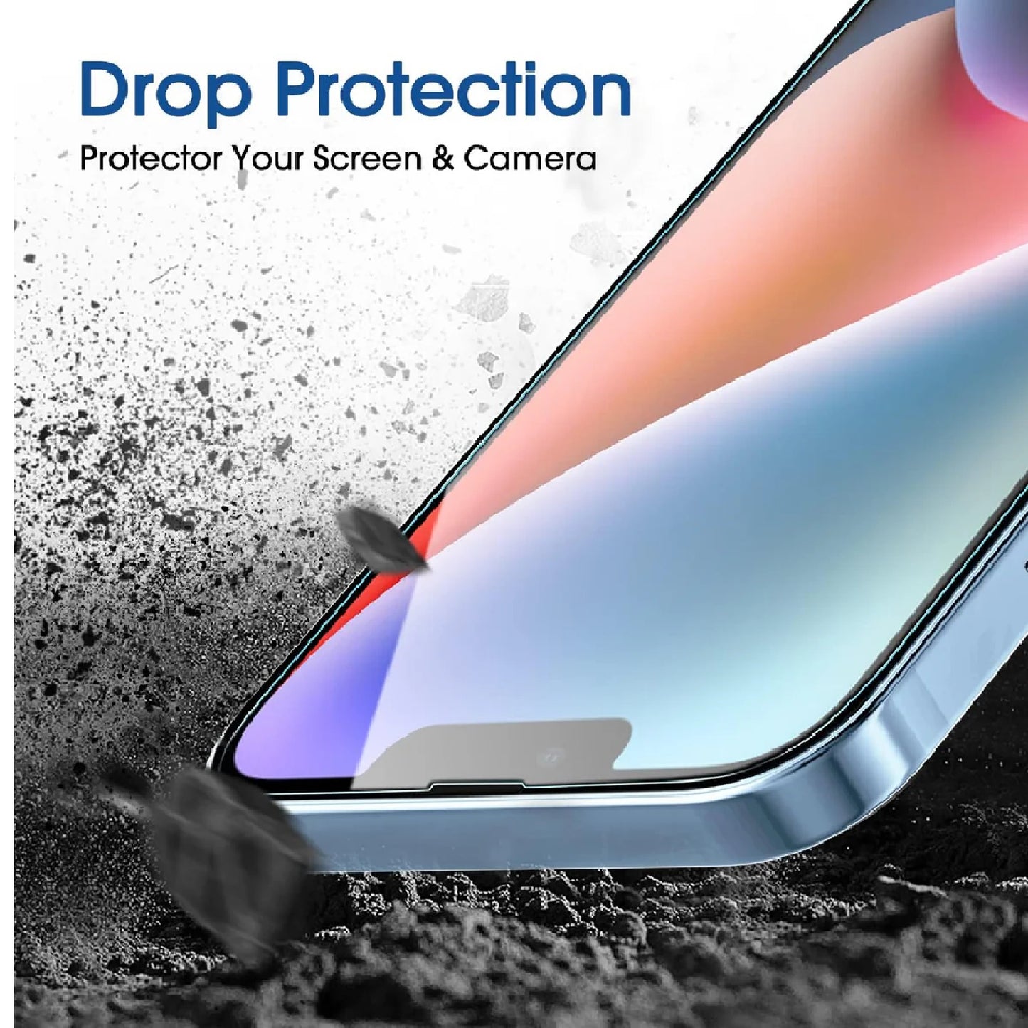 USP Apple iPhone 16 / iPhone 15 (6.1') Tempered Glass Screen Protector : Full Coverage, Easy Align Dust-free Tray, 9H Hardness, Bubble-Free