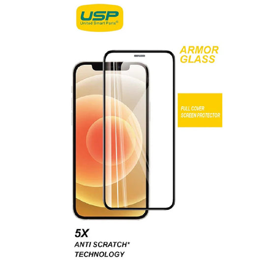 USP Apple iPhone 16 Pro Max (6.9') Armor Glass Full Cover Screen Protector (8 PCS)-5X Anti Scratch Technology,Perfectly Fit Curves,9H Surface Hardness