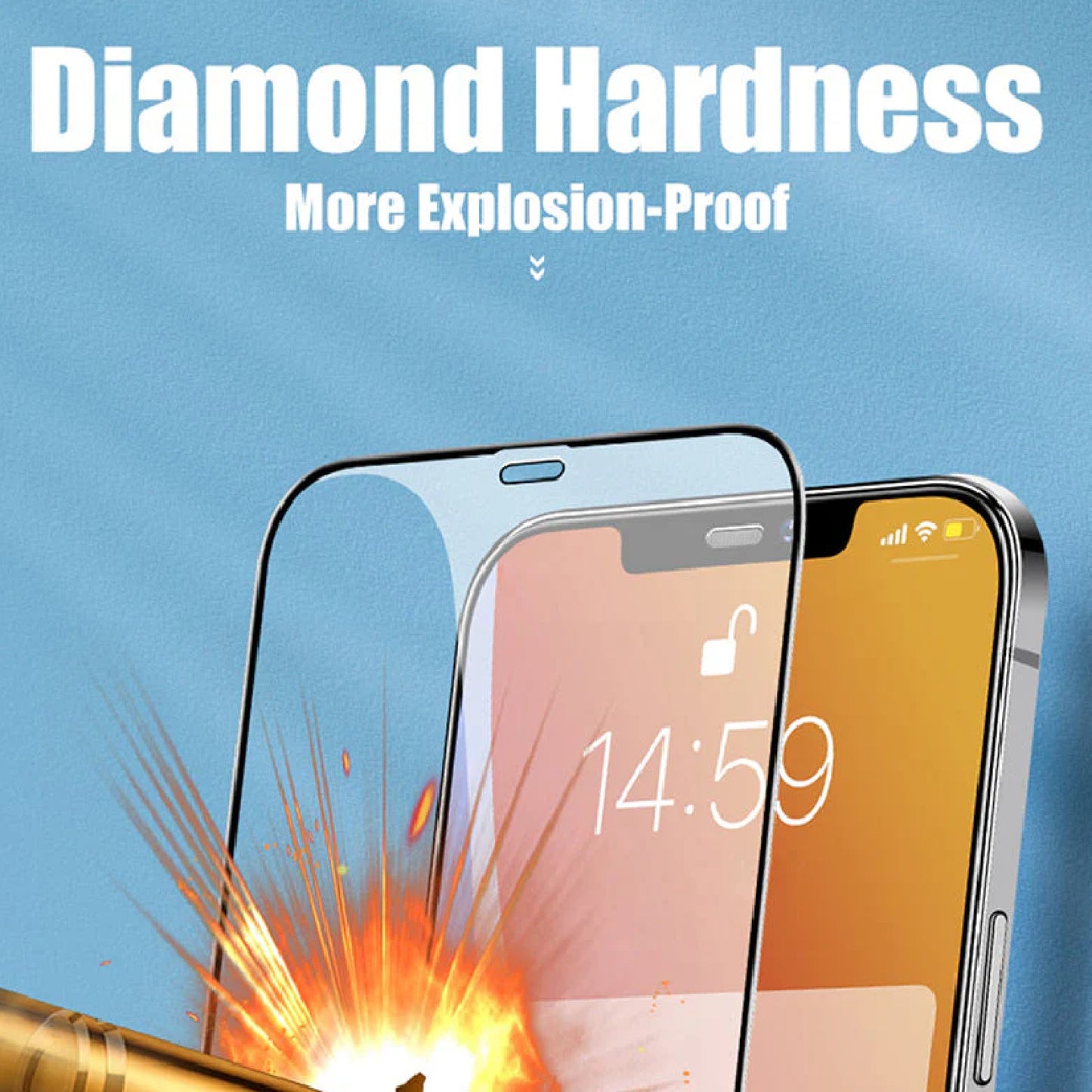 USP Apple iPhone 16 Pro Max (6.9') Armor Glass Full Cover Screen Protector (8 PCS)-5X Anti Scratch Technology,Perfectly Fit Curves,9H Surface Hardness