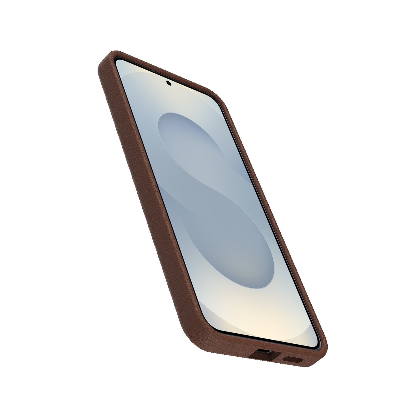 OtterBox Symmetry Cactus Leather Samsung Galaxy S25+ 5G (6.7') Case Rich Adobe (Brown) - (77-97448), DROP+ 3X Military Standard, 7 Years Warranty
