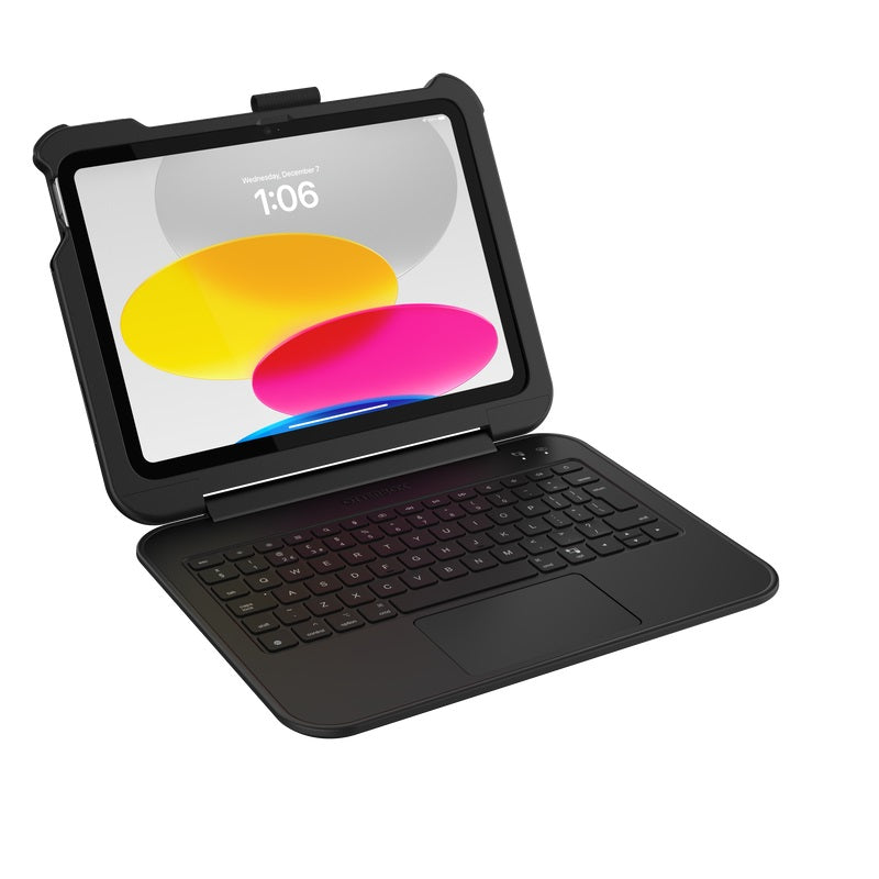 OtterBox Achiever 360 Apple iPad (11') (A16) (11th Gen) / iPad (10.9') (10th Gen) Keyboard with Case (English) Black - (77-97885 ), 7 Years Warranty