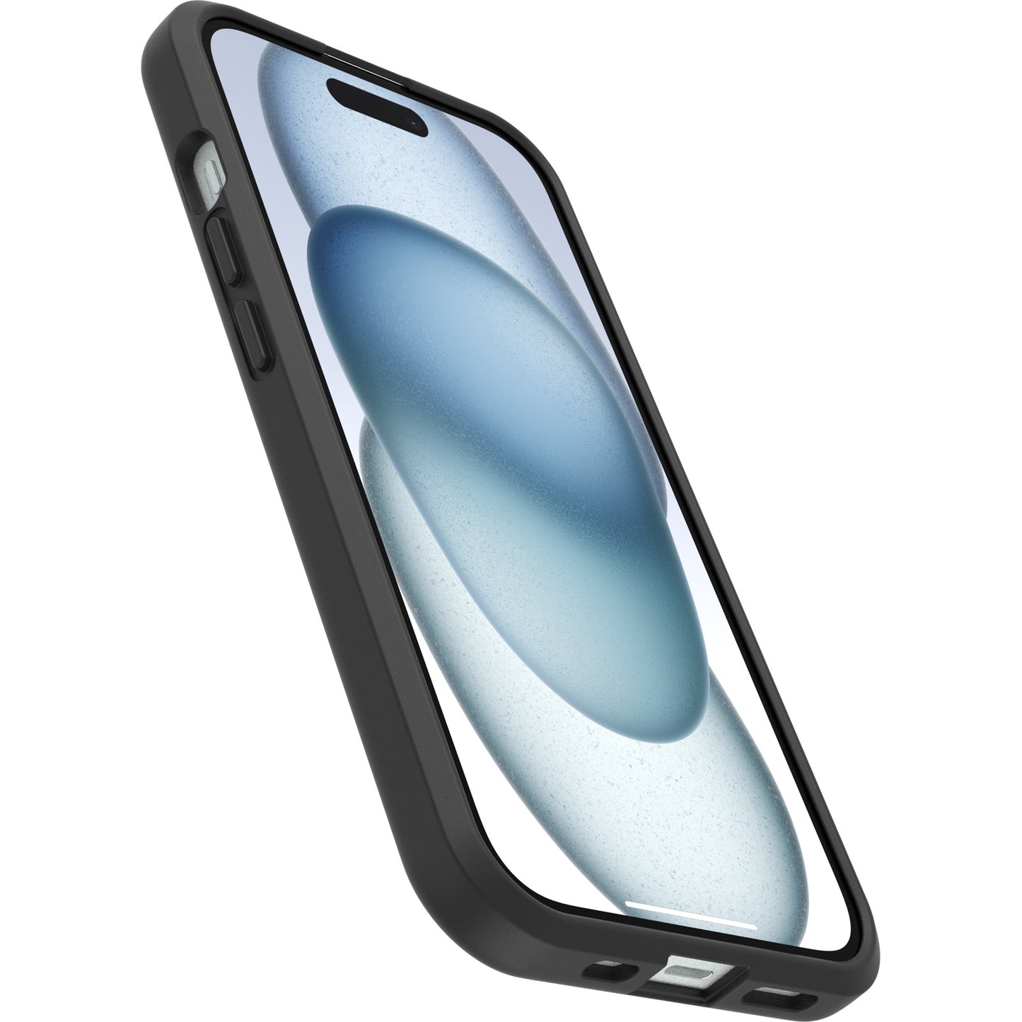 OtterBox React MagSafe Apple iPhone 16e/ iPhone 15/ iPhone 14/ iPhone 13 (6.1') Case Black Crystal (Clear/Black) - (77-98203), 7 Years Warranty