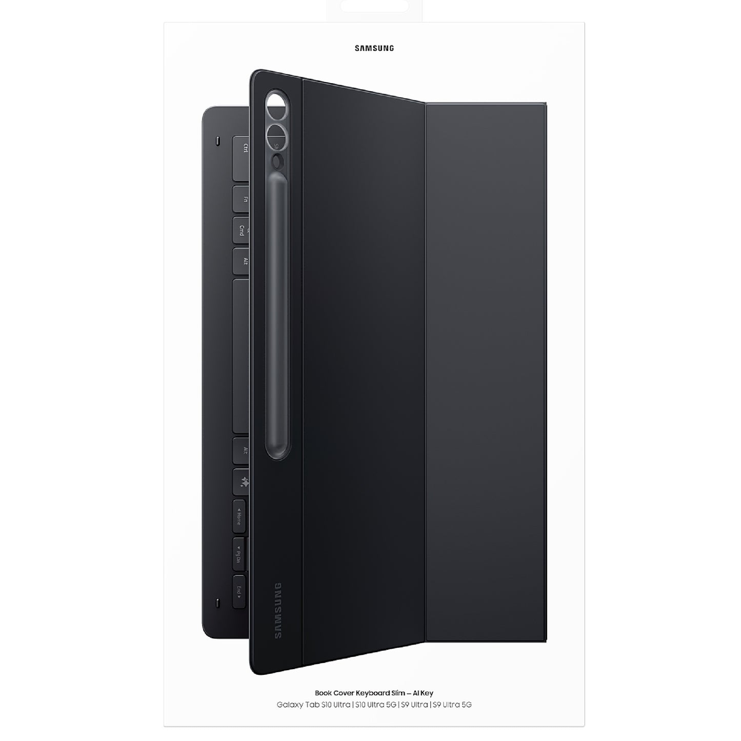 Samsung Galaxy Tab S10+ / Tab S9+ / Tab S9 FE+ Book Cover Keyboard Slim Black -
