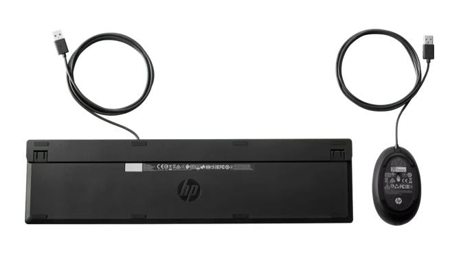 HP 320MK USB Wired Desktop Keyboard Mouse Combo Reduced-sized & Low-Profile Quie