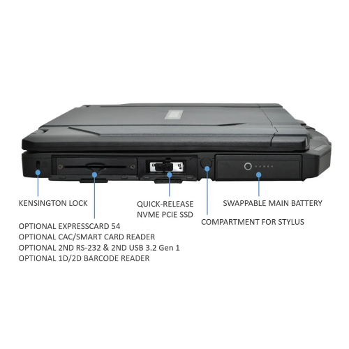 DURABOOK S14I, 14' FHD, Intel® Core™ Ultra 5 125U, Windows 11, 32GB RAM, 512GB PCIe SSD,Wi-Fi 7, Bluetooth v5.4, 2MP Front Camera, 3 year Warranty