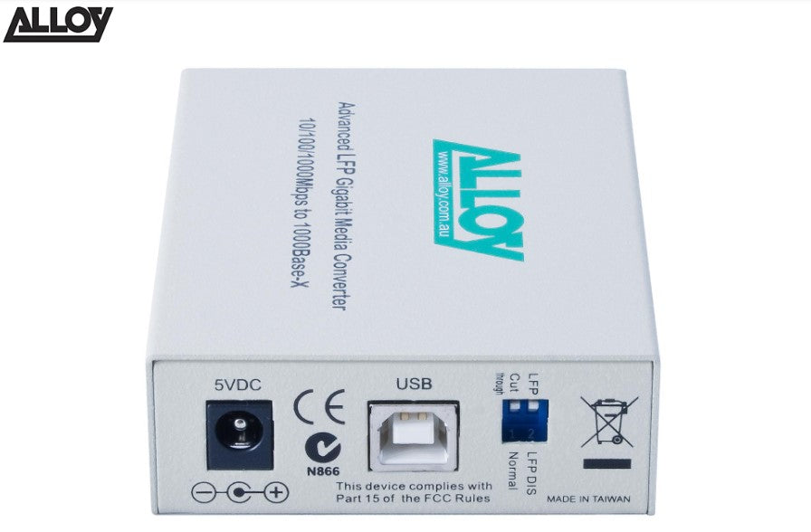 Alloy GCR2000SC.10 Gigabit Standalone, Rackmount Media Converter, Ethernet, Dual