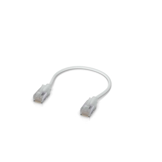 Ubiquiti UniFi Premium Patch Cable,0.15M, 24-Pack, White, Ultra-Thin Braided Patch Cable, Designed Optimized 10GbE Networking