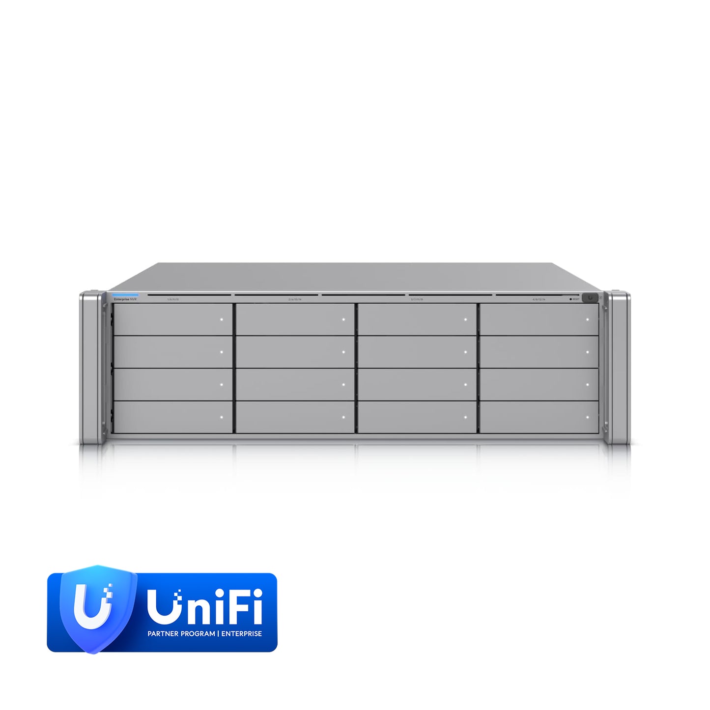 Ubiquiti Enterprise Network Video Recorder, 3U NVR With 16 2.5/3.5 Drive Bay,Supp Up to 70 4K Cameras/210 Full HD Camera, *Require Deal Reg*