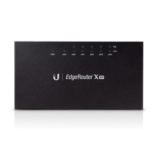 Ubiquiti EdgeRoute Advanced Gigabit Ethernet Router - Compact Powerful Router Sporting,5 Gigabit RJ45 Ports Passive PoE Support& SFP,