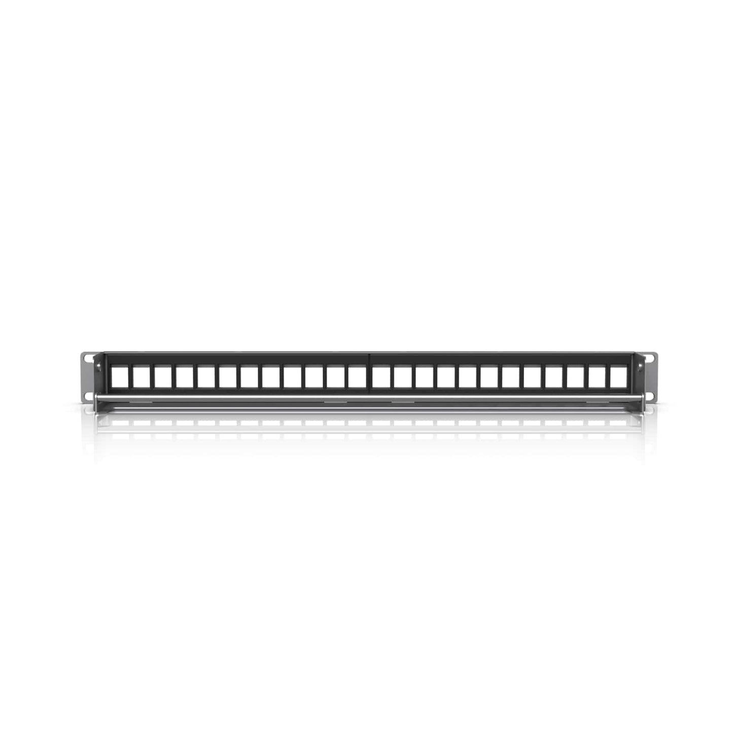 Ubiquiti 24-Port Blank Keystone Patch Panel, Silver, 1U 24-port, Ideal for Keystone Module Installation