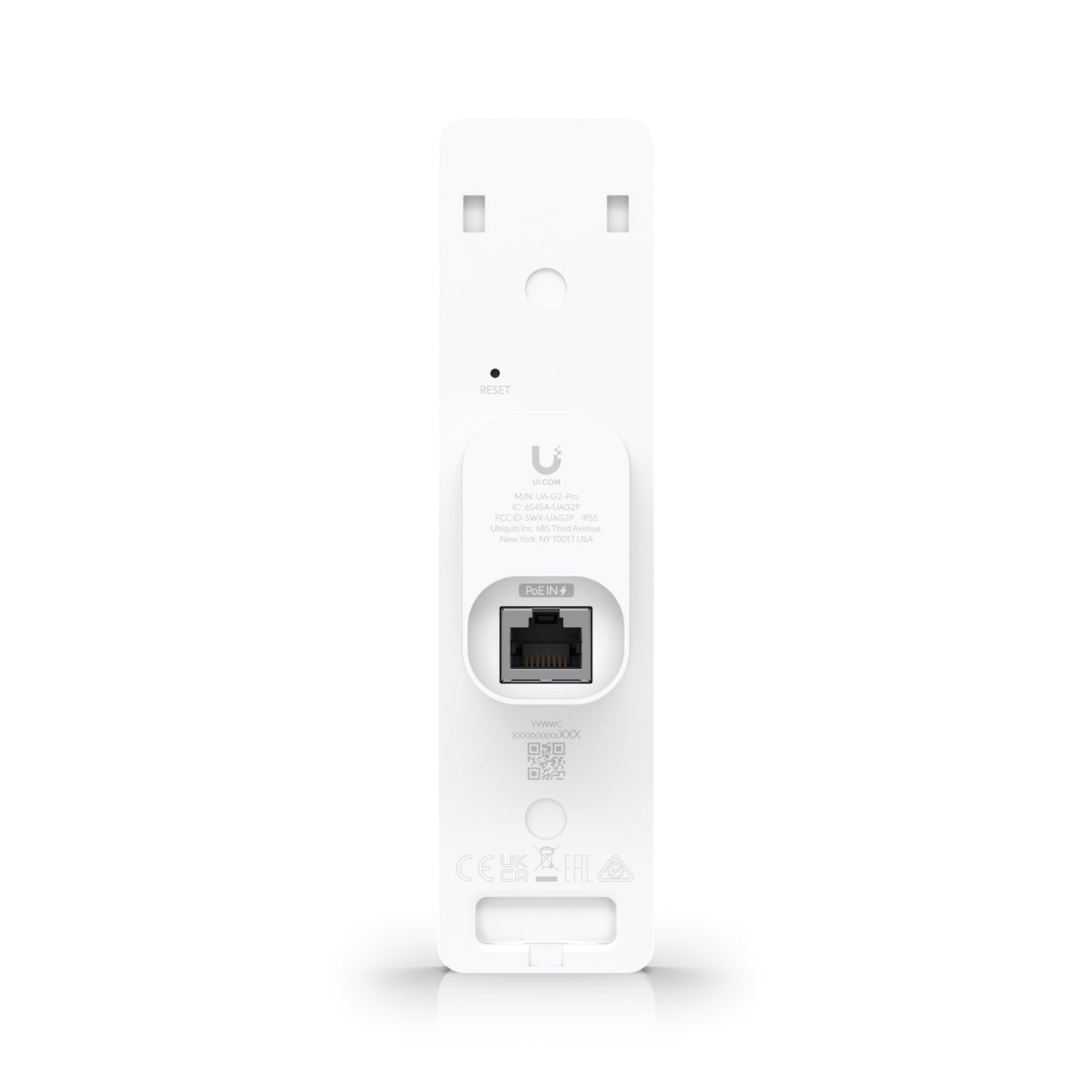 Ubiquiti UniFi Access Reader G2 Professional, 2-Way Intercom, Unlock Via NFC or Unifi Identity, IP55 Weather Resistance, Pin Unlock