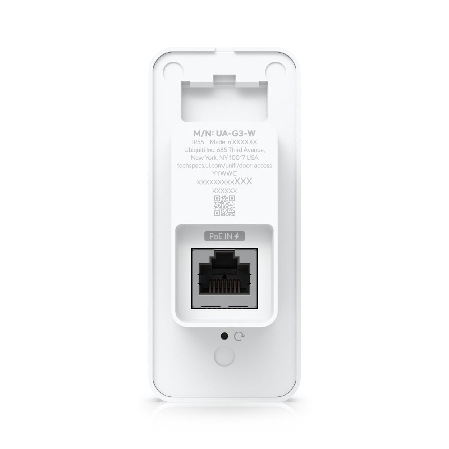 Ubiquiti G3 Reader, White, Compact Third-generation Access Reader With Apple Touch Pass Support, Power Via POE, Outdoor IP55