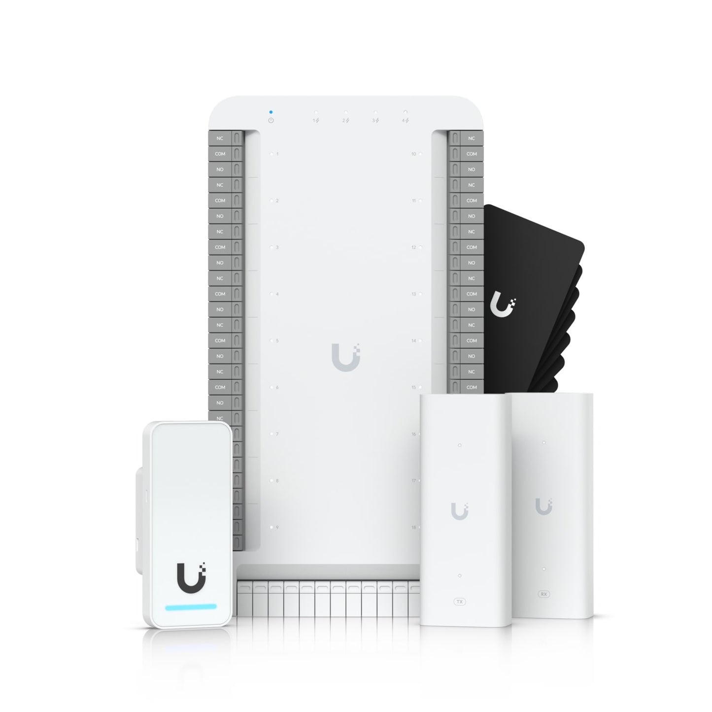 Ubiquiti Elevator Starter Kit, PoE++ , Up/Down/Stop/Full/Door Open, Close/5 Car Position,1 Emergency, Floor Selection Up18 flooors