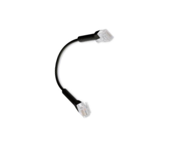 Ubiquiti UniFi Patch Cable Single Unit, 0.1m, Black, Both End Bendable to 90 Deg
