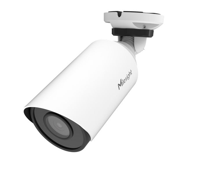 MileSight 2MP Weather-Proof Mini Bullet Camera, Fixed Lens, 50m IR Distance, PoE, IP67, IK10