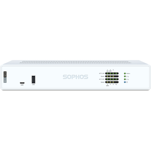 Sophos XGS 108 Security Firewall Appliance, Desktop, FW 12.5G, TP 2.5G, VPN 8.25G, 6x2.5GbE, 1xSFP.