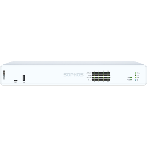 Sophos XGS 138 Security Firewall Appliance, Desktop, FW 19.1G, TP 4.75G, VPN 6.6G, 4x1GbE, 2x2.5GbE, 2x10Gb SFP+.