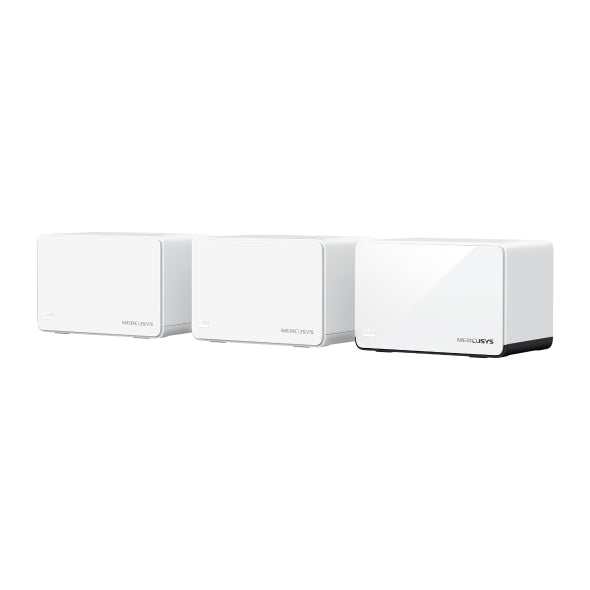 Mercusys Halo H85X(3-pack) AX3000 Whole Home Mesh WiFi 6 System, 574 Mbps at 2.4 GHz, 2402 Mbps at 5 GHz