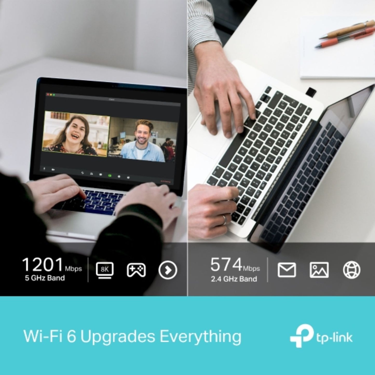TP-Link Archer TX20U Nano AX1800 Nano Wi-Fi 6 Wireless USB Adapter, 1201 Mbps at 5 GHz + 574 Mbps at 2.4 GHz, Internal Antennas, USB 3.0