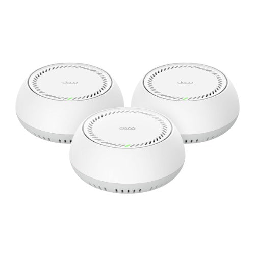 TP-Link Deco BE65-PoE(3-pack) BE11000 Whole Home Mesh Wi-Fi 7 System with PoE 688 Mbps at 2.4 GHz + 4324 Mbps at 5 GHz + 5764 Mbps 6 GHz