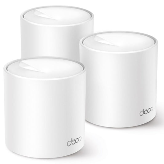 TP-Link Deco X1500(3-pack) AX1500 Whole Home Mesh Wi-Fi 6 System, 300 Mbps at 2.4 GHz + 1201 Mbps at 5 GHz