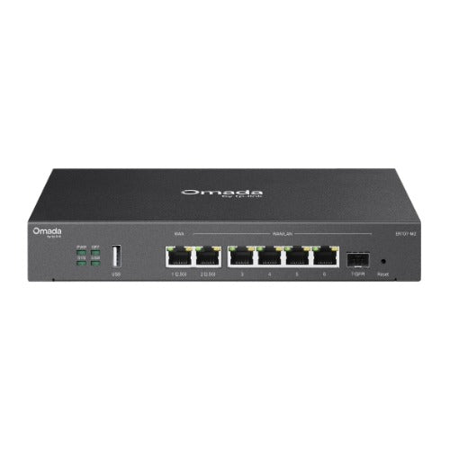 TP-Link ER707-M2 Omada Multi-Gigabit VPN Router Omada, 2x 2.5Gbps RJ45, 5x Gigabit (1xSFP + 4x RJ45), Load Balance, 1x USB, High Security VPN