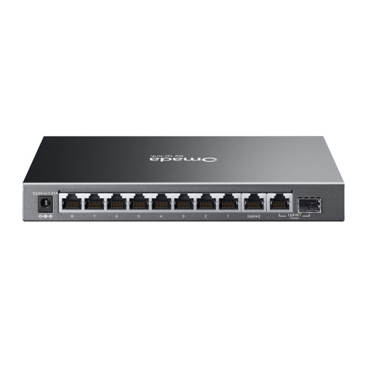 TP-Link ES210GP Omada 10-Port Gigabit Easy Managed Switch with 8-Port PoE+, 8Γβ Gigabit PoE+ Ports, 1x Gigabit Non-PoE Ports, 1Γβ Combo Gigabit RJ45/SF