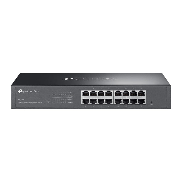 (CH)TP-Link ES216G Omada 16-Port Gigabit Easy Managed Switch, Flow Control, Loopback Detection, Port Isolation, Port Mirroring, LAG, VLAN, IGMP Snoopi