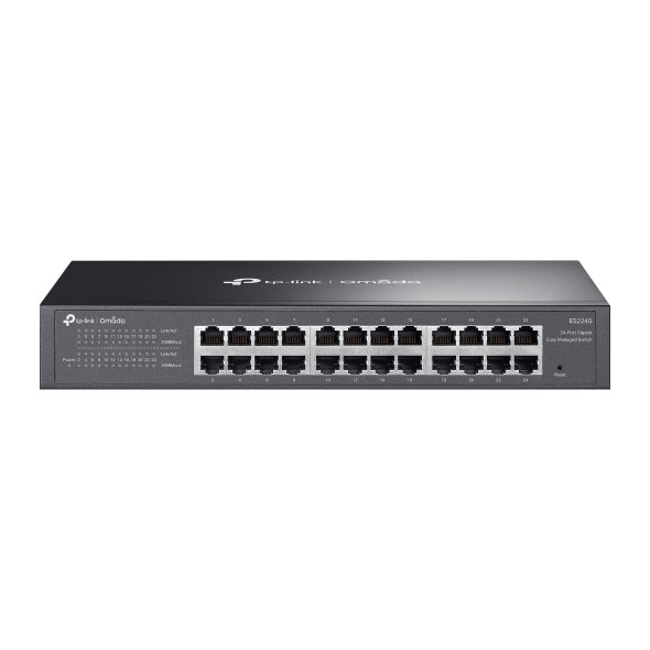 (CH)TP-Link ES224G Omada 24-Port Gigabit Easy Managed Switch, Flow Control, Loopback Detection, Port Isolation, Port Mirroring, LAG, VLAN, IGMP Snoopi