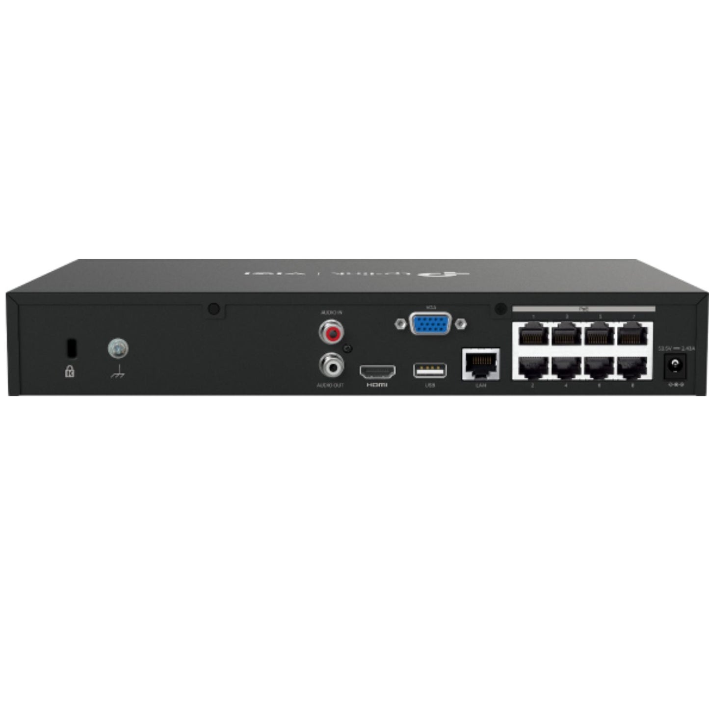 TP-Link VIGI NVR1008H-8MP 8 Channel PoE+ Network Video Recorder, 113W PoE Budget