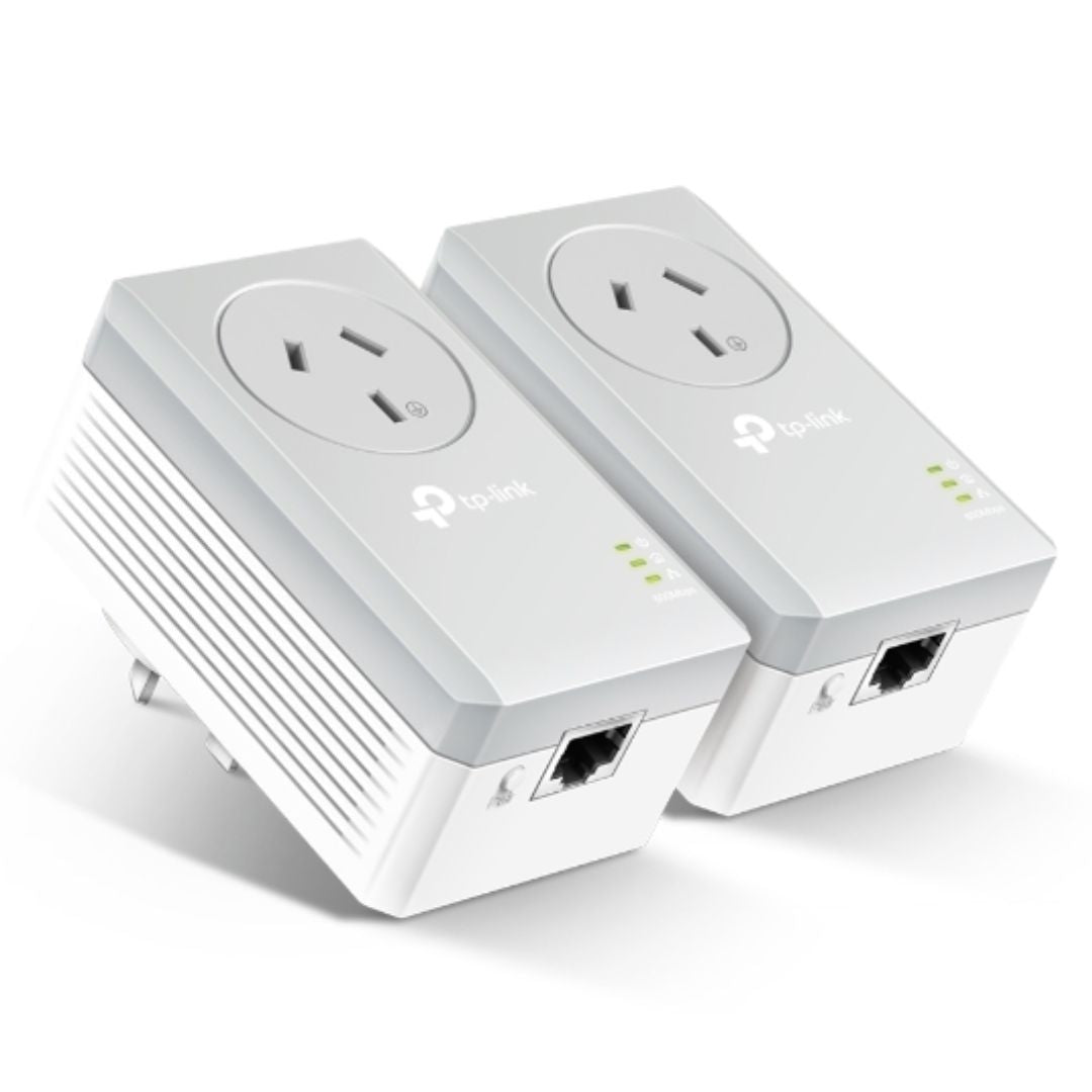 TP-Link TL-PA4010P KIT AV600 Powerline Adapter Starter Kit — with AC Pass-Through
