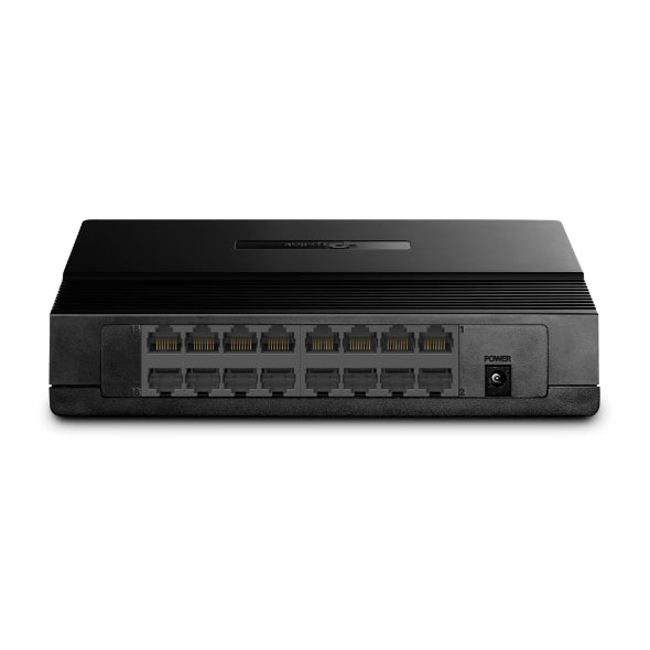 TP-Link TL-SF1016D 16-Port 10/100Mbps Unmanaged Switch — Desktop / Wall-Mount, Plug-and-Play