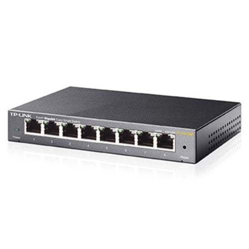 TP-Link TL-SG108E 8-Port Gigabit Easy Smart Switch — Network Monitoring, VLAN, QoS