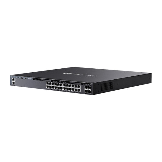 TP-Link SG6428XHP Omada 24-Port Gigabit Stackable L3 Managed PoE+ Switch with 4 10G Slots, Omada 24-PortGigabit Stackable L3 Managed PoE+ Switch with