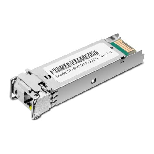 TP-Link 1000Base-BX WDM Bi-Directional SFP Module (TL-SM321A-2) TX: 1550nm, RX: 1310nm, Up to 2KM Transmission Distance, LC Simplex
