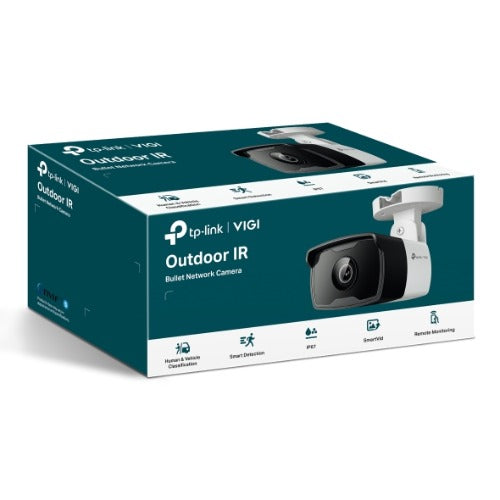 (CH)TP-Link VIGI 4MP C340I(6mm) Outdoor IR Bullet Network Camera,6mm Lens, Smart Detection, 3YW