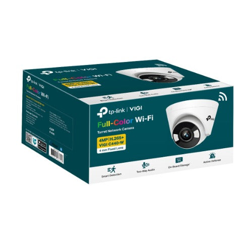 TP-Link VIGI 5MP C450(2.8mm) Full-Colour Turret Network Camera 2.8mm Lens, Smart Detection, 2YW