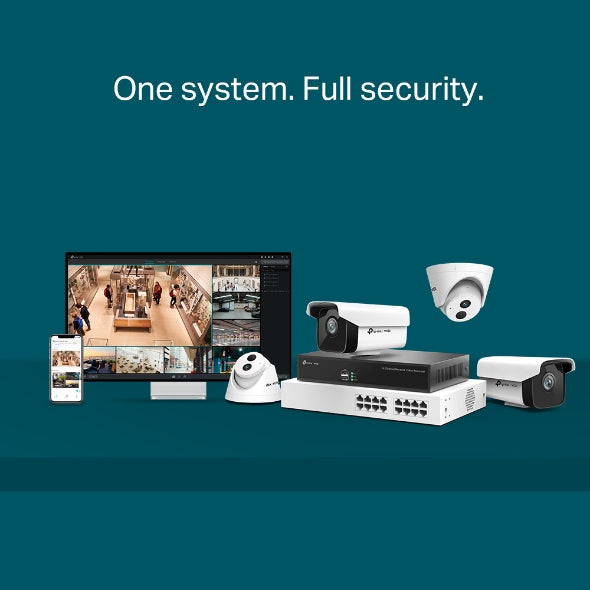 TP-Link VIGI NVR1016H 16 Channel Network Video Recorder, 24/7 Continuous Recordi