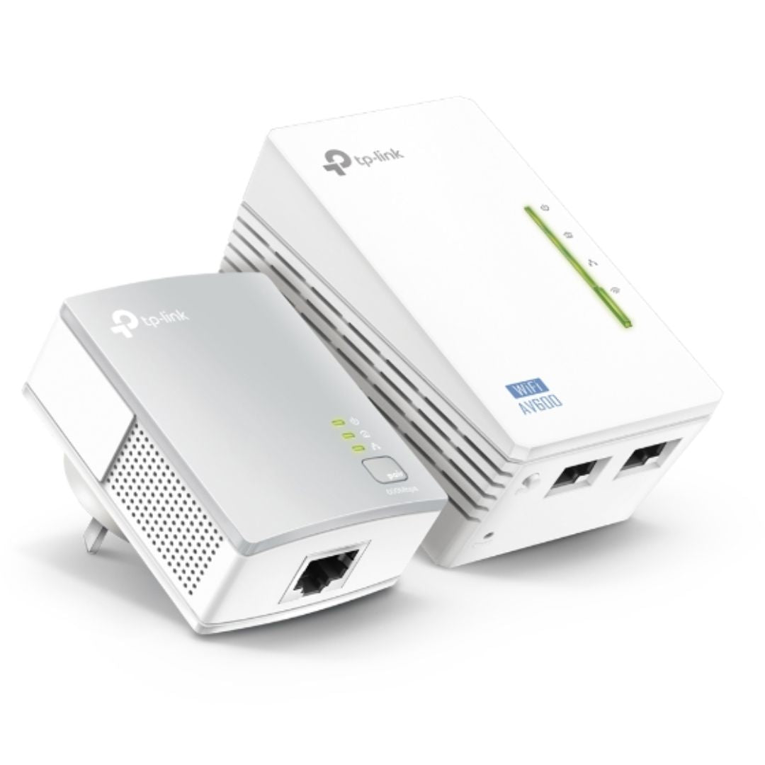 TP-Link TL-WPA4220 KIT AV600 Wi-Fi Powerline Extender Starter Kit — 300Mbps Wi-Fi, 600Mbps Powerline
