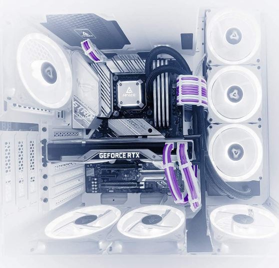 Antec PSU - Sleeved Extension Cable Kit V2 - Purple / White. 24PIN ATX, 4+4 EPS, 8PIN PCI-E, 6PIN PCI-E, Compatible with Standard PSU (LS)