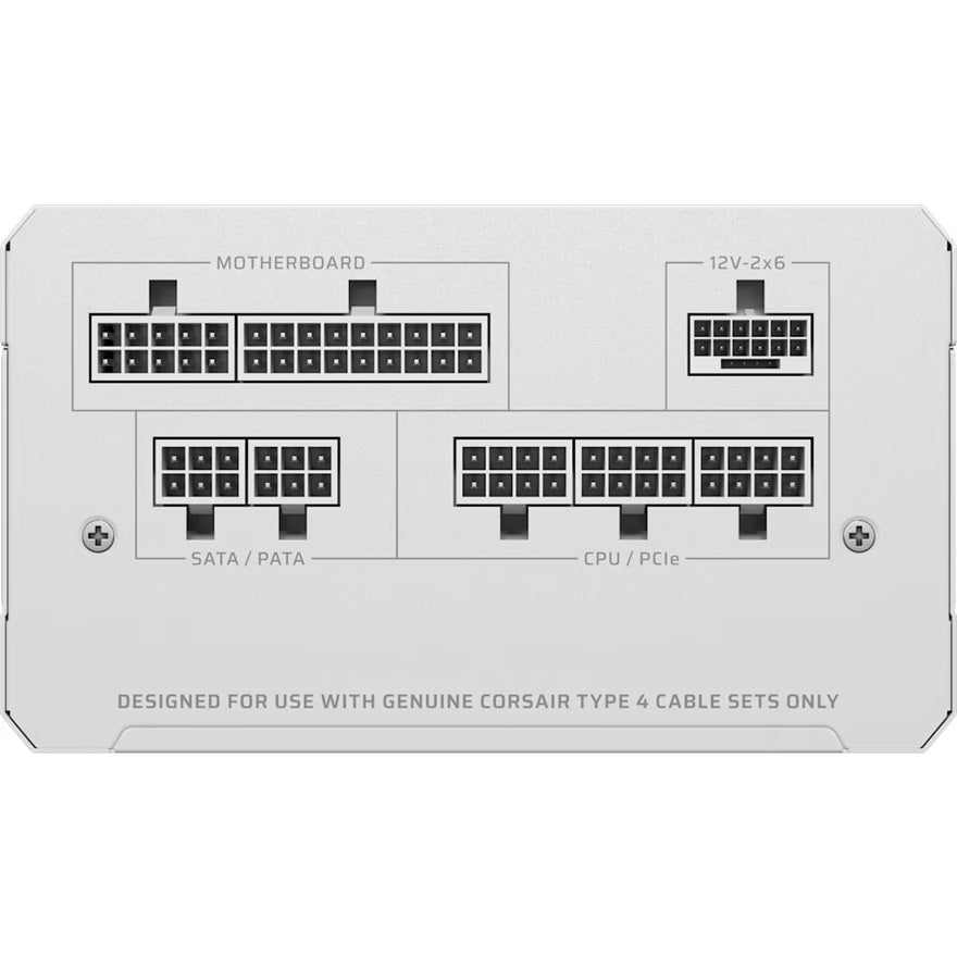 Corsair RMe Seriesâ„¢ RM750e - Fully Modular Low-Noise ATX Power Supply - White (AU), Cybenetics Gold, ATX12V 3.1, 2x PATA, 2x EPS, 6x SATA, 3x PCIe