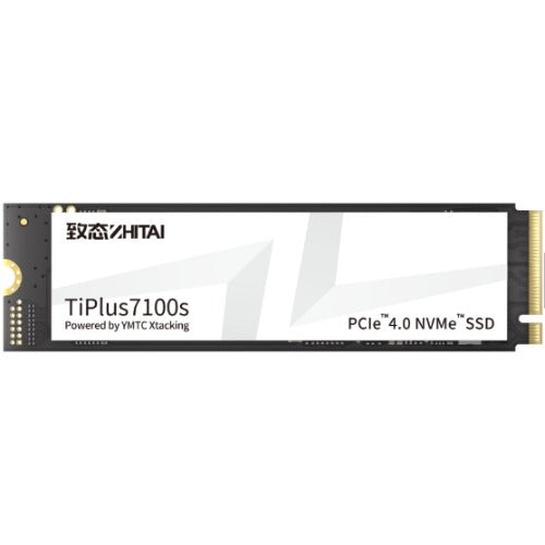 YMTC ZhiTai TiPlus7100s SSD 1TB M.2 2280 YMTC Xtacking 4.0 TLC Chip PCle Gen 4 X 4.0 NVMe 4.0 7400MB/s 6900MB/s R/W 600 TBW 5Y warranty