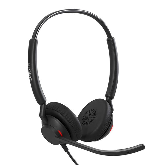 Jabra Engage 40 (Inline Link) UC Dual USB-C/A Corded Headsets, Lightweight & sturdy, Double the mic, Busylight, Hearing Protection Audio Quality