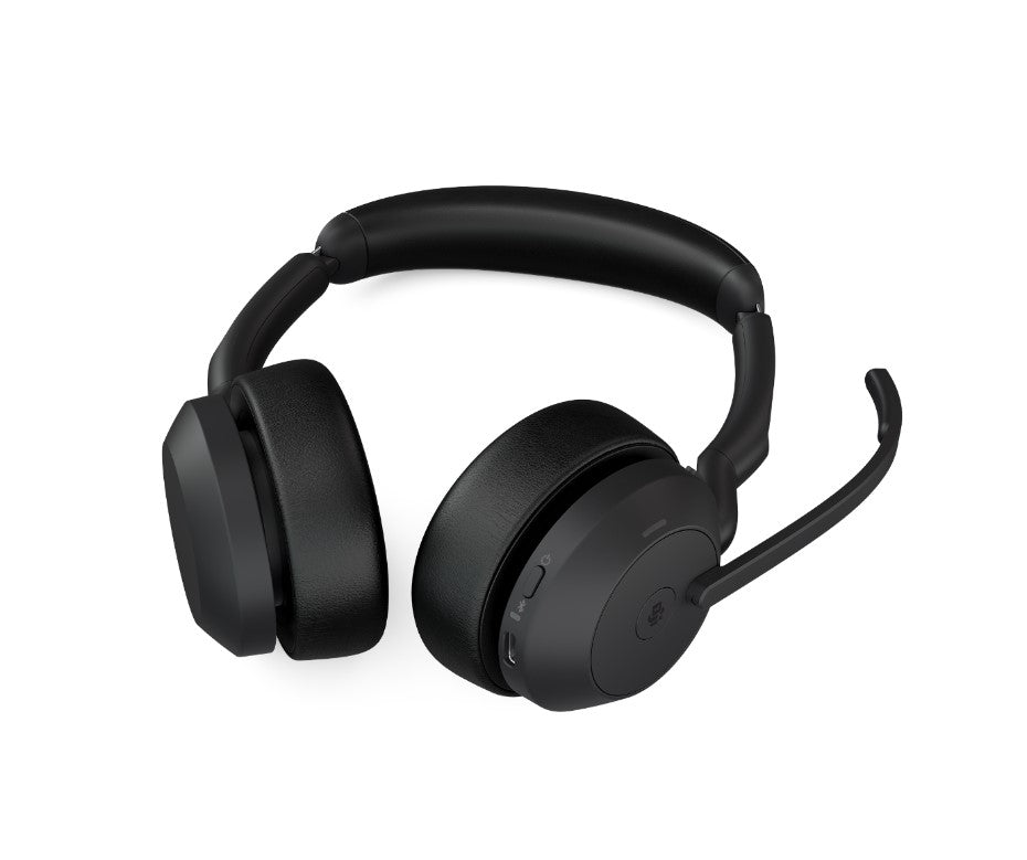 Jabra Evolve2 55 USB A Stereo Teams Active Noise Cancellation, Link 380 Bluetooth® Adapter ,30m Wireless Range, 18 Hours Battery Life