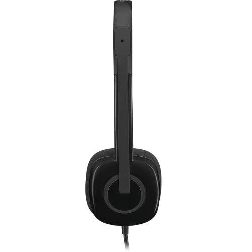 Logitech H151 Stereo Headset — Lightweight, Adjustable, with Noise-Reducing Microphone