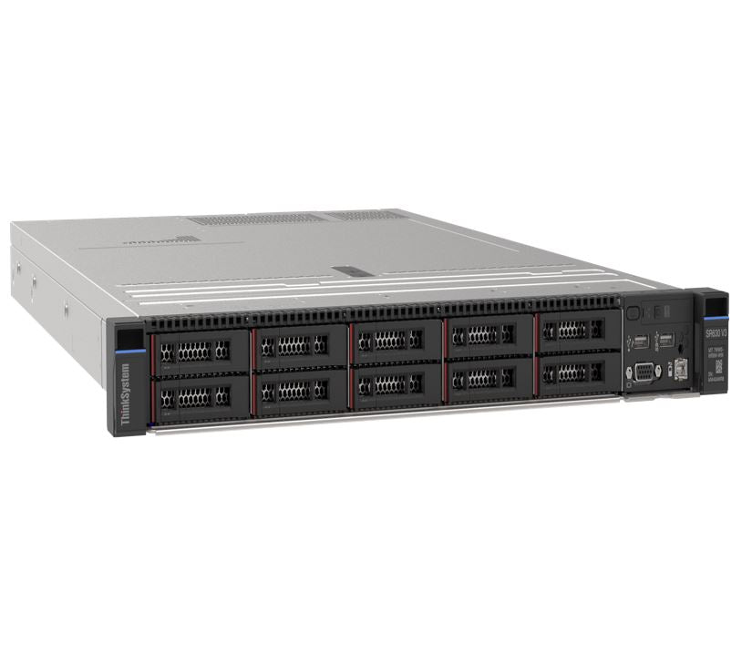 LENOVO ThinkSystem SR630 V3, 1xIntel Xeon Gold 5418Y 24C 2GHz 185W, SFF, 1x32GB 2Rx8, ThinkSystem RAID 9350-8i 2GB Flash PCIe 12Gb Adapter, 1x750W