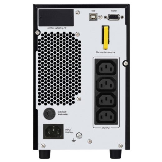 APC Easy UPS 2000VA/1600W Online UPS, Tower Form Factor, 230V/10A Input, 4x IEC C13 Outlets, Lead Acid Battery