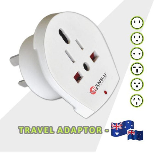 Sansai Travel Adaptor STV-018 for 240V equipment from Britain USA Europe Japan C